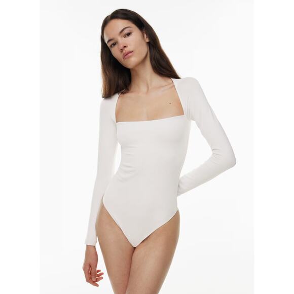 BABATON x ARITIZIA Contour Adorn Bodysuit Squareneck Ivory Sz M NWT {I35} - Picture 3 of 4